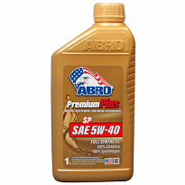 ABRO Масло моторное синтетическое Premium Plus Full Synthetic 5W40 1л /12шт